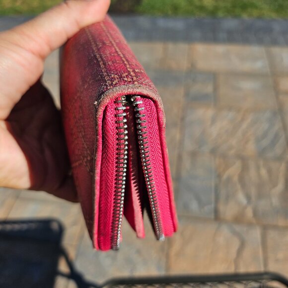 Christian Dior GUC Canape Coated Canvas Wallet with Removable Charm - Picture 14 of 15